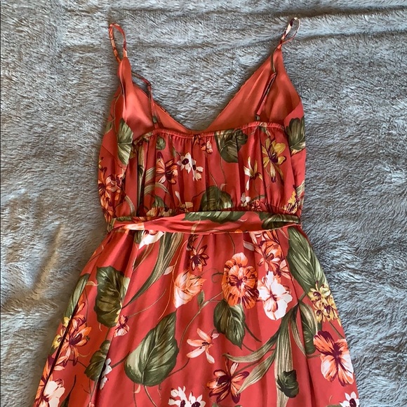 DONATING, LAST CHANCE LULU’s Dusty Rose Floral Print Skater Dress - Picture 7 of 11
